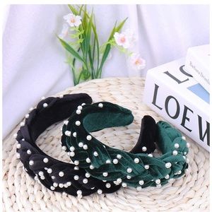 2 beaded braided headbands